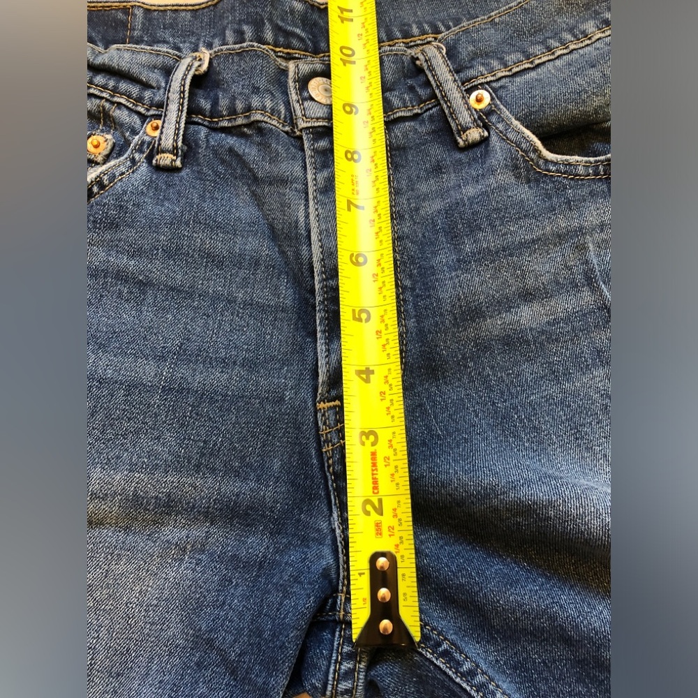 Levi's 18191 Men's Jeans 30 Blue Slim Straight Stretch Denim 27.5" Inseam - Picture 8 of 16